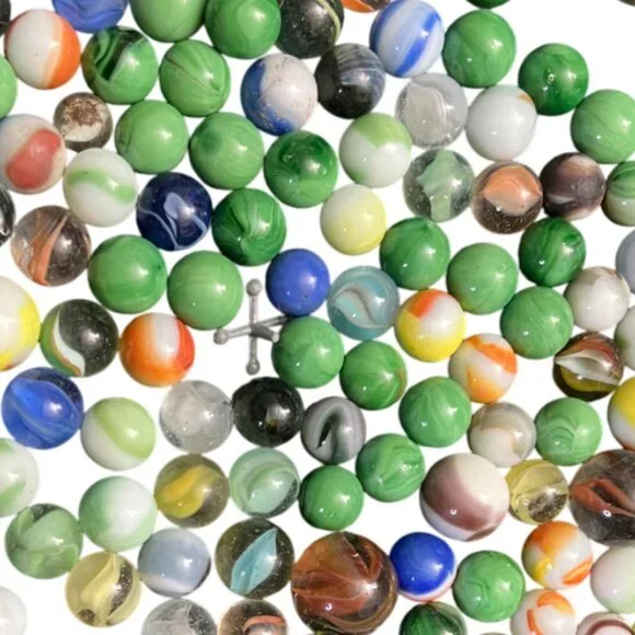 marbles vintage lot assortment of different types and colors 200 marble Pieces - Picture 8 of 15